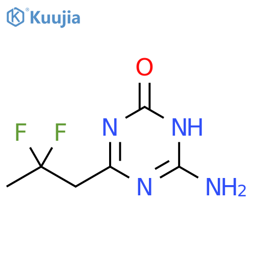 1,3,5-Triazin-2(1H)-one, 6-amino-4-(2,2-difluoropropyl)- structure