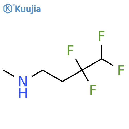 Methyl(3,3,4,4-tetrafluorobutyl)amine structure