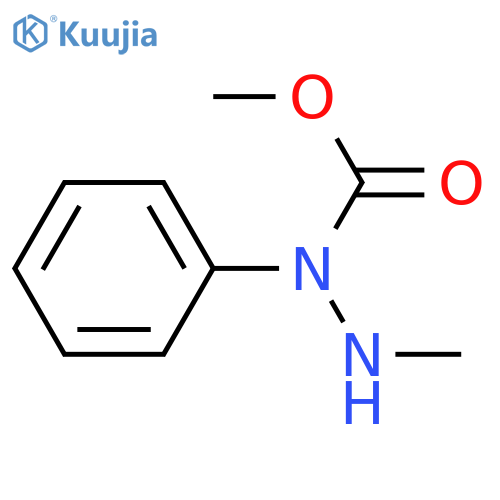 Hydrazinecarboxylicacid, 2-methyl-1-phenyl-, methyl ester structure