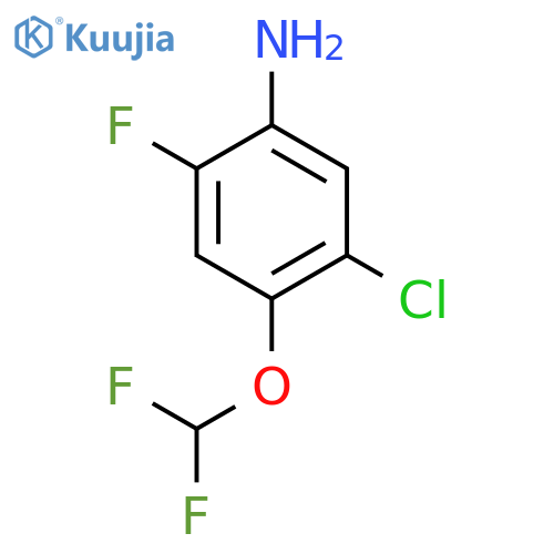 5-Chloro-4-(difluoromethoxy)-2-fluoroaniline structure