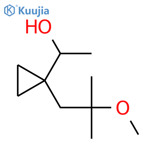 1-[1-(2-Methoxy-2-methylpropyl)cyclopropyl]ethan-1-ol structure