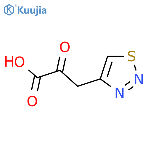 2-Oxo-3-(1,2,3-thiadiazol-4-yl)propanoic acid structure