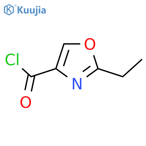 2-Ethyl-1,3-oxazole-4-carbonyl chloride structure