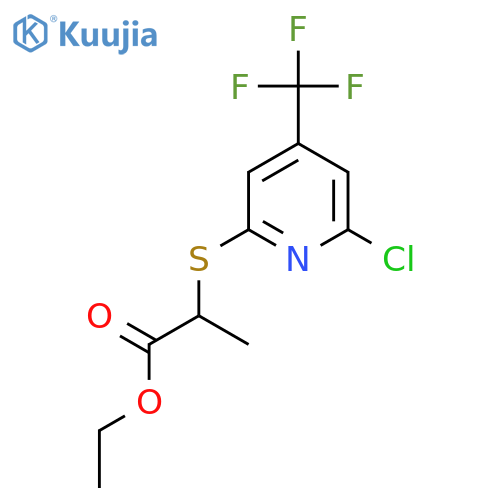 2-(6-Chloro-4-trifluoromethyl-pyridin-2-ylsulfanyl)-propionic acid ethyl ester structure
