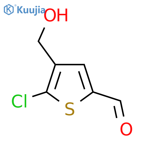 5-Chloro-4-(hydroxymethyl)thiophene-2-carbaldehyde structure