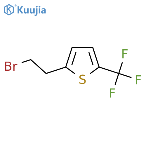 2-(2-Bromoethyl)-5-(trifluoromethyl)thiophene structure