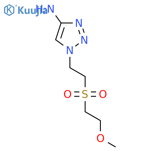 1-[2-(2-methoxyethanesulfonyl)ethyl]-1H-1,2,3-triazol-4-amine structure