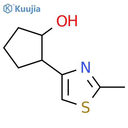 Cyclopentanol, 2-(2-methyl-4-thiazolyl)- structure