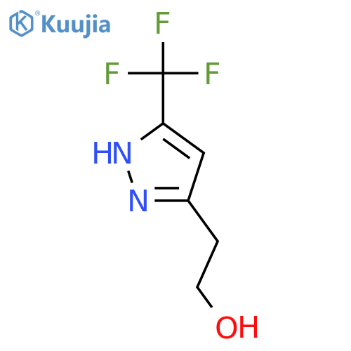 2-[5-(trifluoromethyl)-1H-pyrazol-3-yl]ethan-1-ol structure