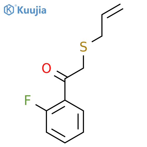 1-(2-Fluorophenyl)-2-prop-2-enylsulfanylethanone structure