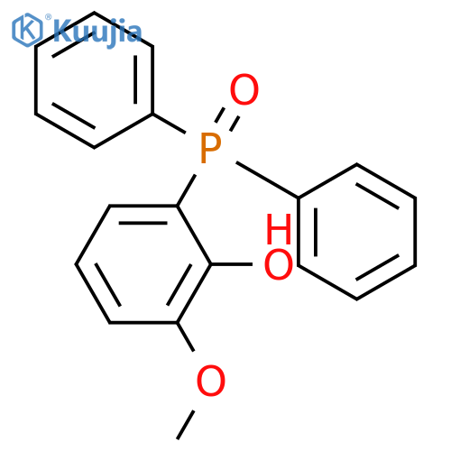 Phenol, 2-(diphenylphosphinyl)-6-methoxy- structure