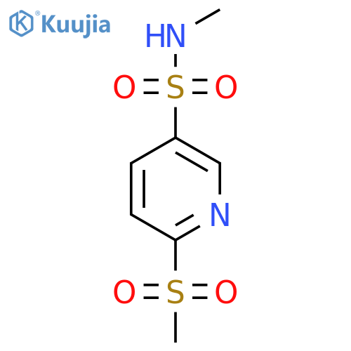 6-methanesulfonyl-N-methylpyridine-3-sulfonamide structure
