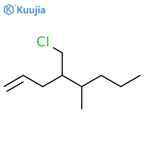 1-Octene, 4-(chloromethyl)-5-methyl- structure