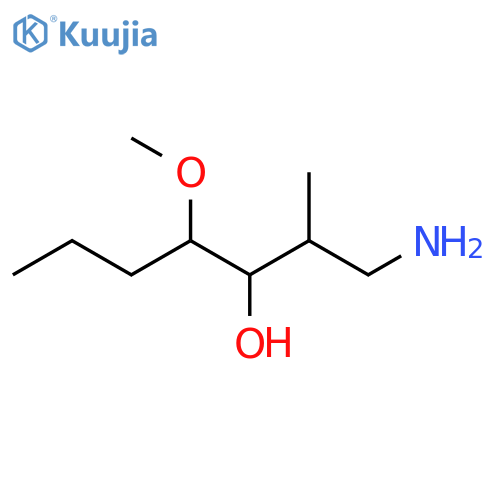 3-Heptanol, 1-amino-4-methoxy-2-methyl- structure