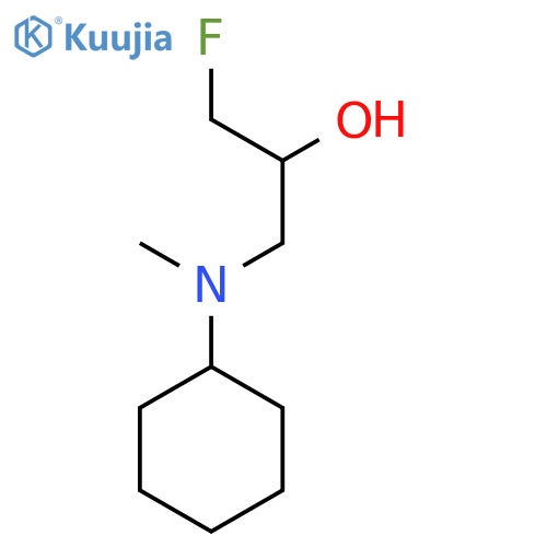 1-[Cyclohexyl(methyl)amino]-3-fluoropropan-2-ol structure
