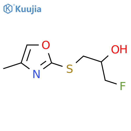 1-Fluoro-3-[(4-methyl-1,3-oxazol-2-yl)sulfanyl]propan-2-ol structure