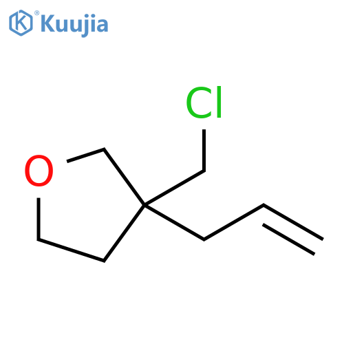 Furan, 3-(chloromethyl)tetrahydro-3-(2-propen-1-yl)- structure