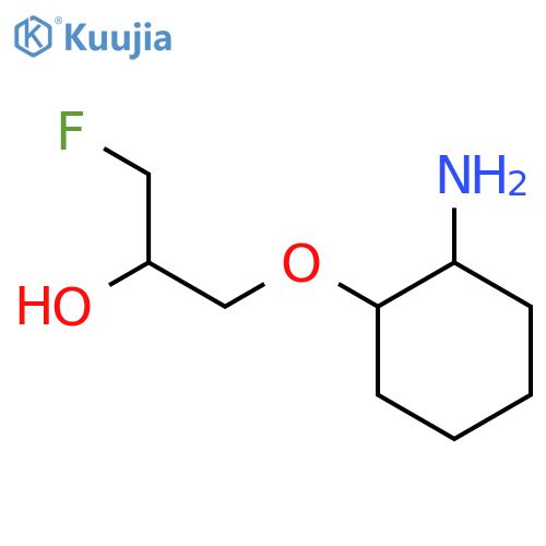 1-[(2-Aminocyclohexyl)oxy]-3-fluoropropan-2-ol structure