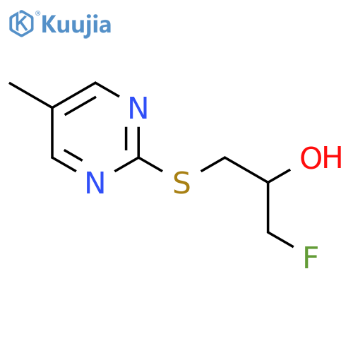 1-Fluoro-3-[(5-methylpyrimidin-2-yl)sulfanyl]propan-2-ol structure