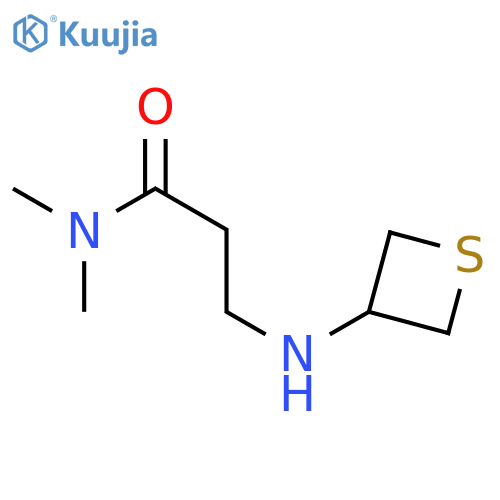 N,N-dimethyl-3-[(thietan-3-yl)amino]propanamide structure