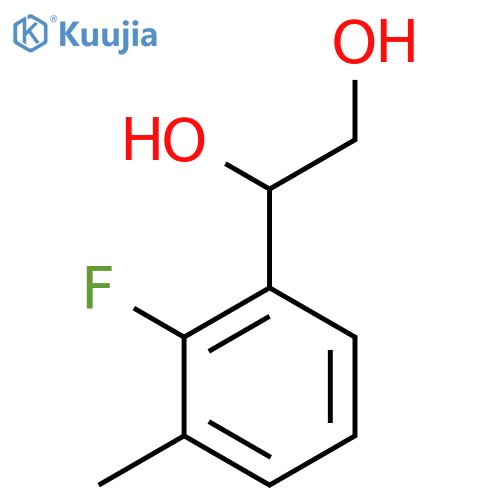 1-(2-Fluoro-3-methylphenyl)ethane-1,2-diol structure