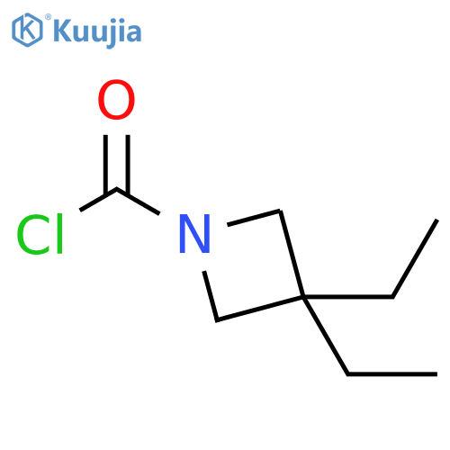 1-Azetidinecarbonyl chloride, 3,3-diethyl- structure