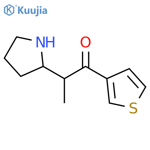 1-Propanone, 2-(2-pyrrolidinyl)-1-(3-thienyl)- structure