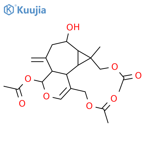 2,3-Epoxy-2,3-seco-3,10(14)-aromadendradiene-2,8,13,15-tetrol; (2α,8β)-form, 2,13,15-Tri-Ac structure