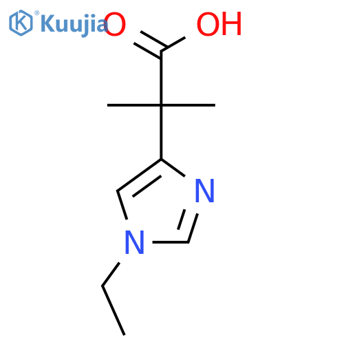 2-(1-Ethyl-1H-imidazol-4-yl)-2-methylpropanoic acid structure