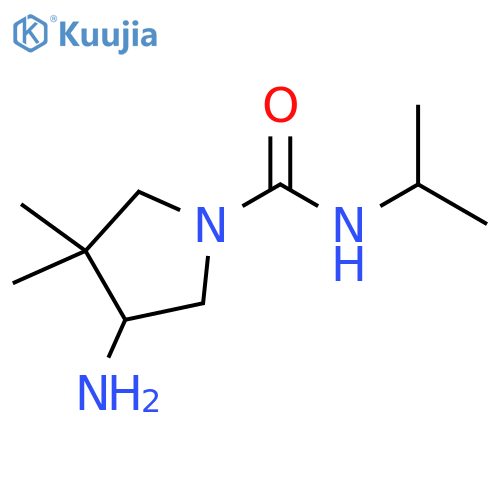 4-Amino-3,3-dimethyl-N-propan-2-ylpyrrolidine-1-carboxamide structure