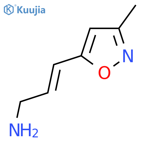 3-(3-methyl-1,2-oxazol-5-yl)prop-2-en-1-amine structure