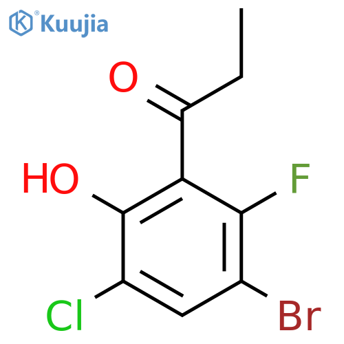 1-(3-Bromo-5-chloro-2-fluoro-6-hydroxyphenyl)propan-1-one structure
