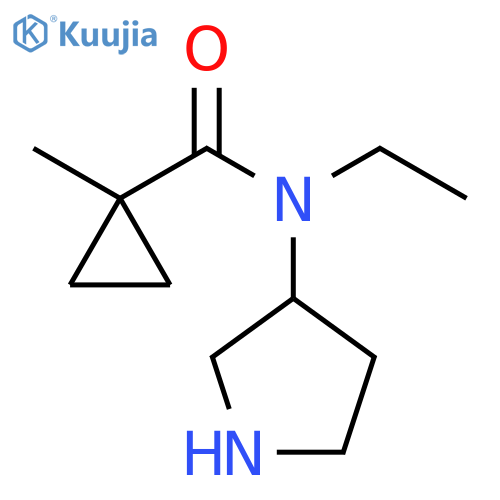 Cyclopropanecarboxamide, N-ethyl-1-methyl-N-3-pyrrolidinyl- structure