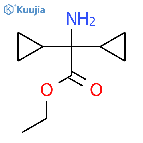 Ethyl 2-amino-2,2-dicyclopropylacetate structure