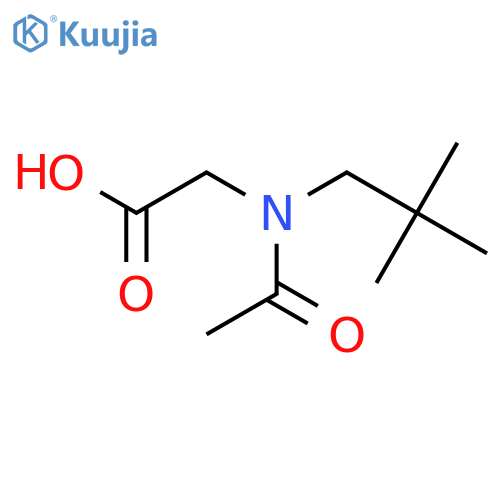 2-[Acetyl(2,2-dimethylpropyl)amino]acetic acid structure