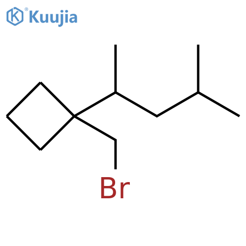 Cyclobutane, 1-(bromomethyl)-1-(1,3-dimethylbutyl)- structure