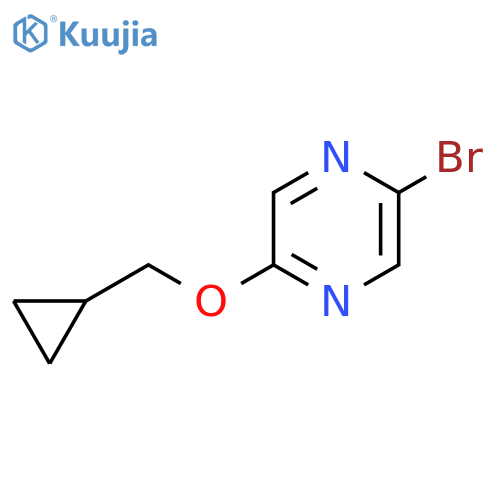 2-Bromo-5-(cyclopropylmethoxy)pyrazine structure