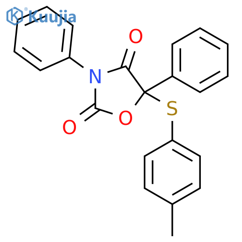 5-[(4-Methylphenyl)thio]-3,5-diphenyl-2,4-oxazolidinedione structure