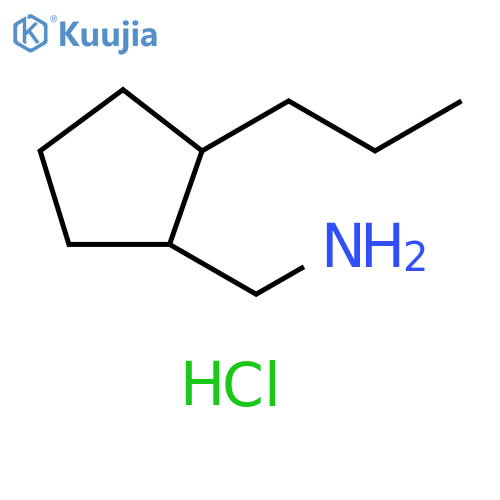 (2-propylcyclopentyl)methanamine hydrochloride structure
