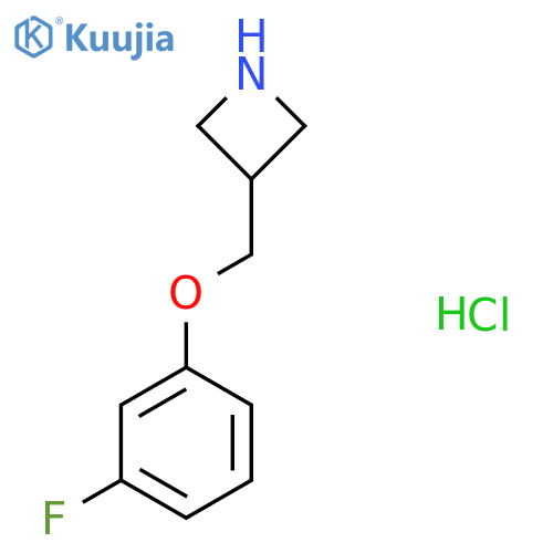3-[(3-fluorophenoxy)methyl]azetidine hydrochloride structure