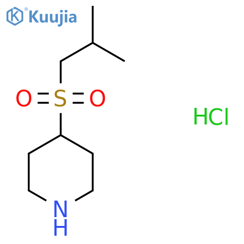 4-(2-Methylpropanesulfonyl)piperidine hydrochloride structure