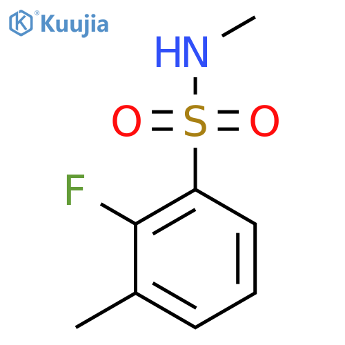 2-fluoro-N,3-dimethylbenzene-1-sulfonamide structure