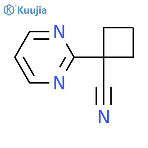 Cyclobutanecarbonitrile, 1-(2-pyrimidinyl)- structure