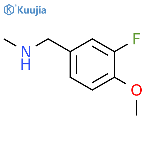 (3-fluoro-4-methoxyphenyl)methyl(methyl)amine structure