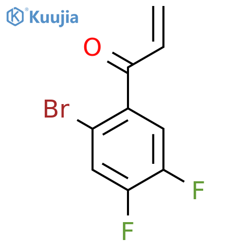 1-(2-Bromo-4,5-difluorophenyl)prop-2-en-1-one structure