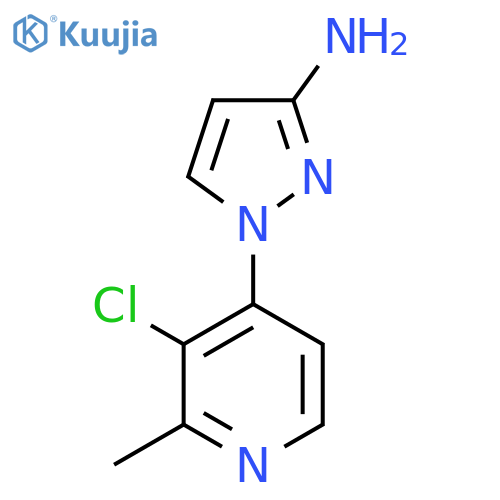1-(3-Chloro-2-methylpyridin-4-yl)pyrazol-3-amine structure