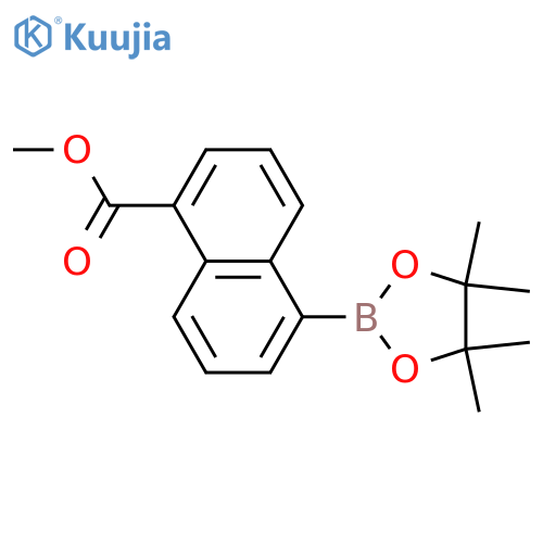 5-(Methoxycarbonyl)naphthalene-1-boronic acid pinacol ester structure