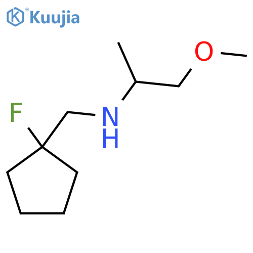 [(1-Fluorocyclopentyl)methyl](1-methoxypropan-2-yl)amine structure
