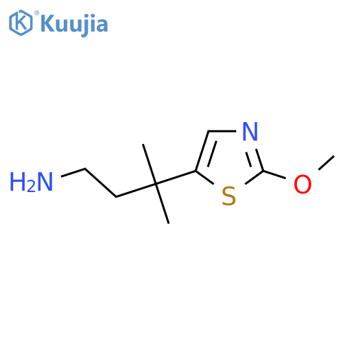 3-(2-Methoxy-1,3-thiazol-5-yl)-3-methylbutan-1-amine structure