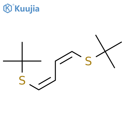 1,3-BUTADIENE, 1,4-BIS[(1,1-DIMETHYLETHYL)THIO]-, (Z,Z)- structure